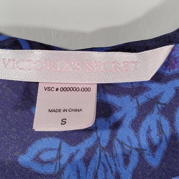 Victoria's Secret Floral Mesh Hem Cami Blue Size Small - Picture 5 of 8